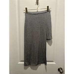 Zara Trafaluc Collection Womens Pull On Multi Length Skirt Silver Sz XS